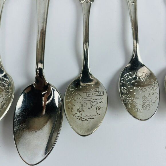 West Coast States LOT Collectible Spoons Landmarks Alaska Hawaii California ETC - Picture 11 of 12